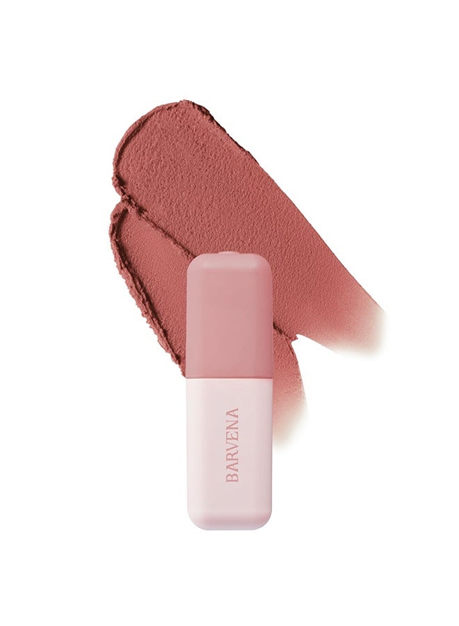 BARVENA NUDE BLUR TINT  | Soft Velvet Matte Lip Stain & Cheek Tint | Lightweight Blurring Tint for a Smooth & Airbrushed Finish | 24H Long-Lasting & Non-Sticky Formula, #03 LOVELY PIG - Image 1